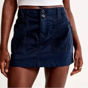 Abercrombie 2000s Mixed Fabric Micro Mini Skirt